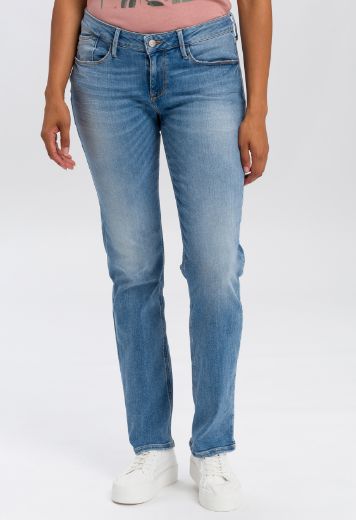 Image de Jeans Cross Rose Straight L36 pouces, bleu froissé utilisé