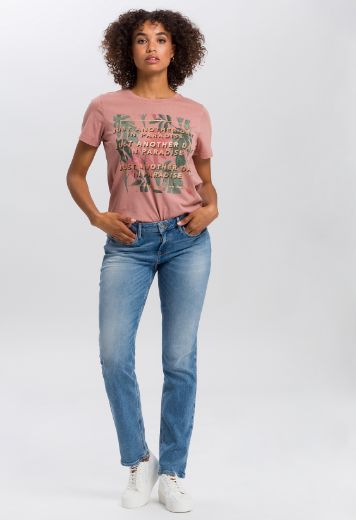 Image de Jeans Cross Rose Straight L36 pouces, bleu froissé utilisé