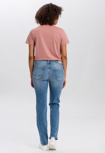 Image de Jeans Cross Rose Straight L36 pouces, bleu froissé utilisé