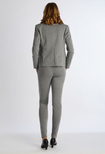 Picture of Trousers jogging style jersey pique, light grey