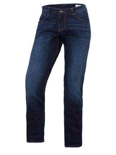 Image de Tall Cross Jeans Dylan jambe droite L36 & L38 Inch, bleu foncé usé