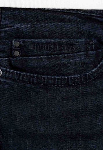 Image de MAC Jeans Ben ample fit L36 inch, noir bleu authentique délavé