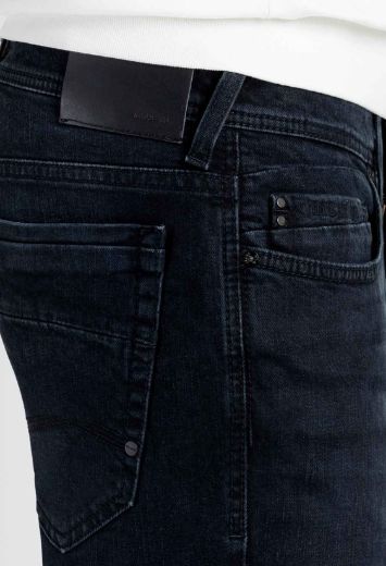 Image de MAC Jeans Ben ample fit L36 inch, noir bleu authentique délavé