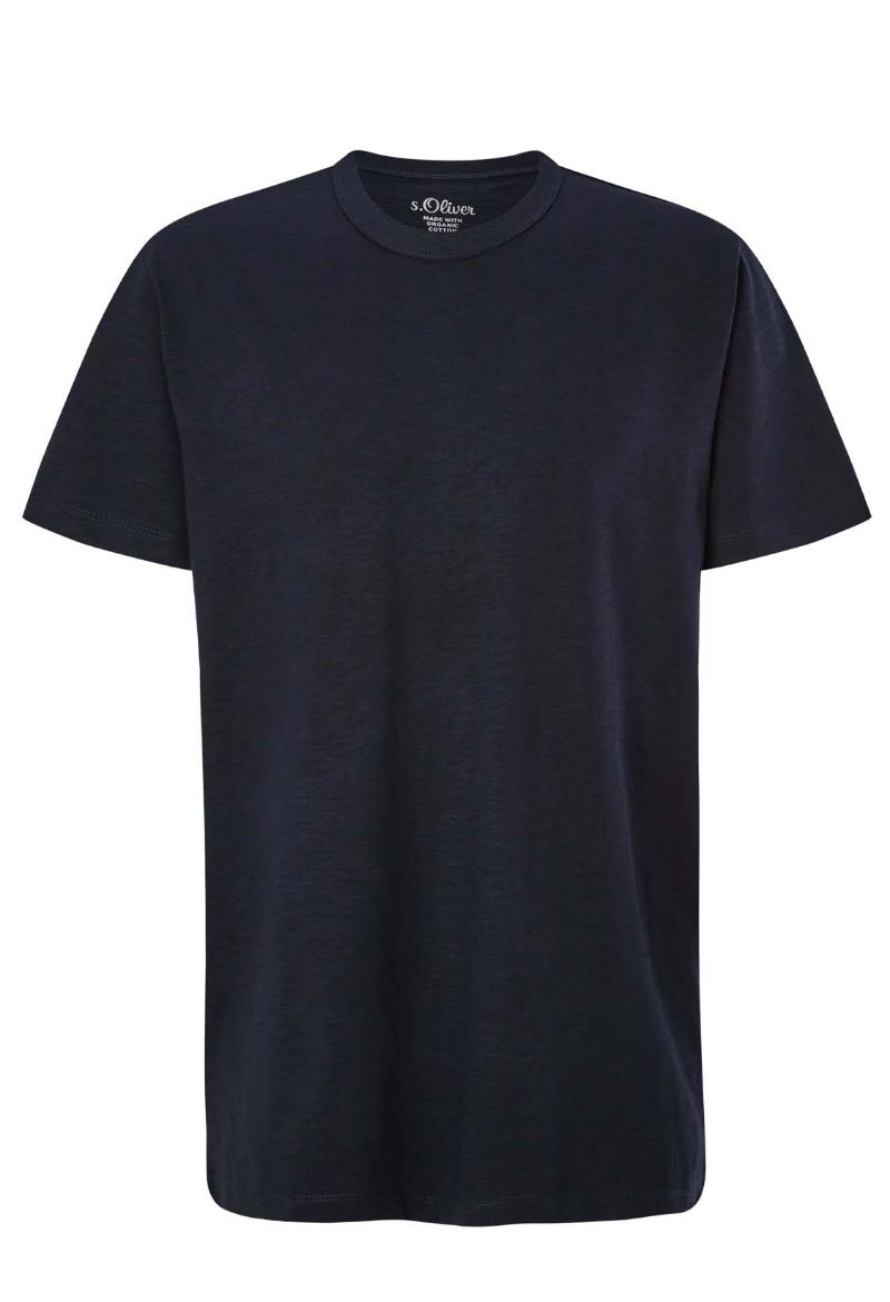 Bild von s.Oliver Tall T-Shirt Rundhals Slub Yarn
