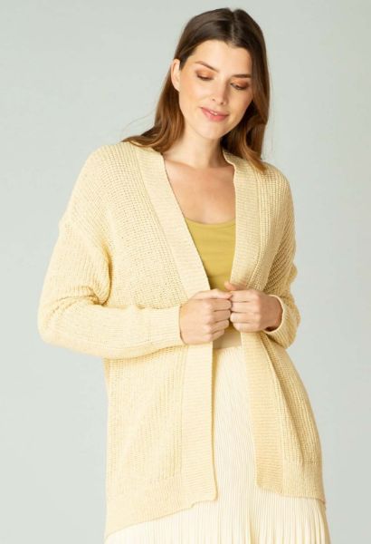 Zeige Details für Offener Cardigan, vanilla gelb Bild von Offener Cardigan, vanilla gelb