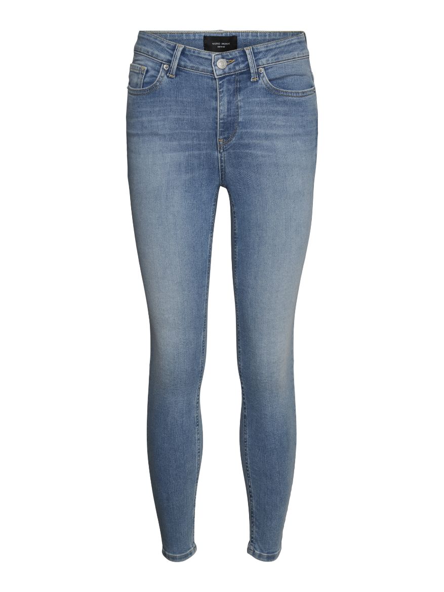 Picture of Vero Moda Tall Peach Skinny Jeans Ankel Length, light blue denim