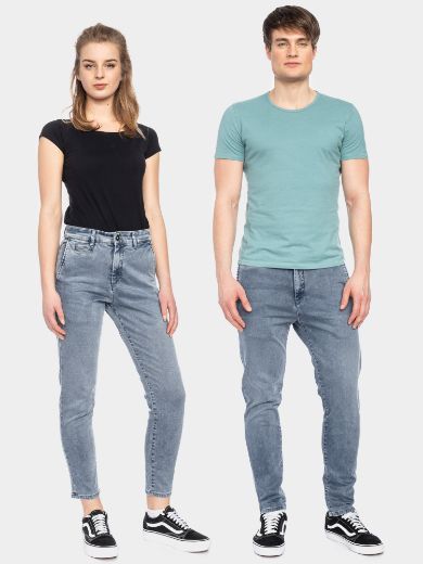 Picture of Tall Unisex Jeans Chino Bull Denim, blue grey
