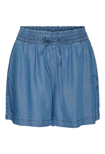 Picture of Vero Moda Tall Liliana Shorts Jeans Tencel, medium blue dots