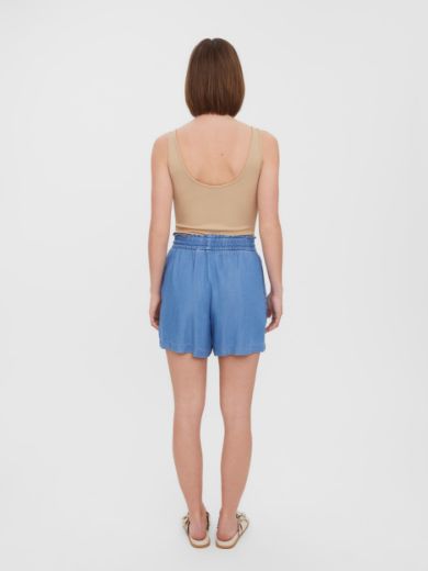 Picture of Vero Moda Tall Liliana Shorts Jeans Tencel, medium blue dots