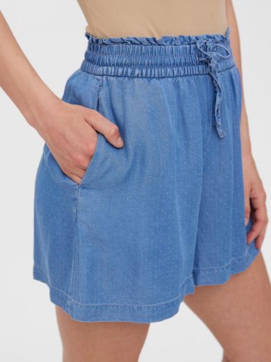 Picture of Vero Moda Tall Liliana Shorts Jeans Tencel, medium blue dots
