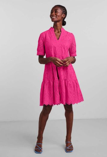 Bild von Y.A.S Vero Moda Tall Holi Kleid mit Stickerei in Bio Baumwolle