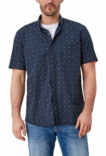 Picture of s.Oliver Tall Short Sleeve Shirt with Minimal Print