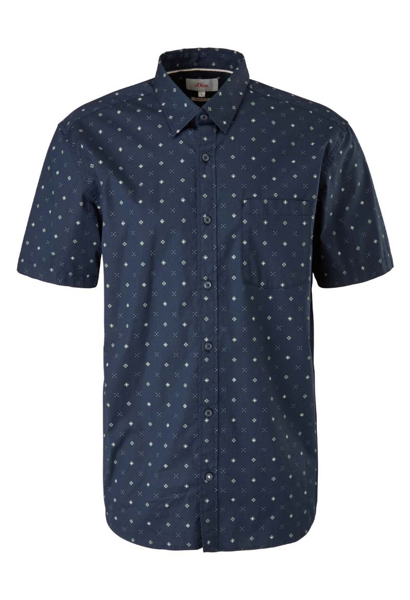 Picture of s.Oliver Tall Short Sleeve Shirt with Minimal Print