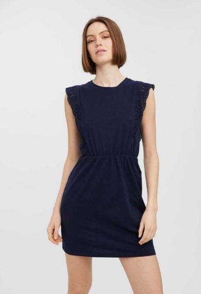 Agrandir l'image de Vero Moda Tall Hollyn Mini Robe avec Dentelle, bleu marine Image de Vero Moda Tall Hollyn Mini Robe avec Dentelle, bleu marine
