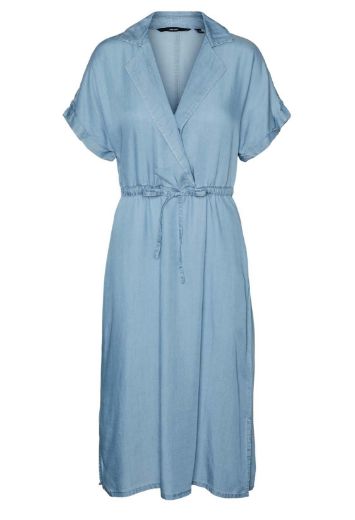 Bild von Vero Moda Tall Liliana Midi Kleid Tencel Denim, light blue denim