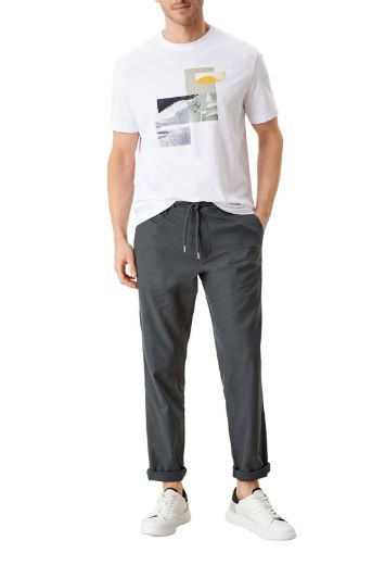 Image de s.Oliver Tall Pantalon Detroit avec Lin L36 inch, steel grey
