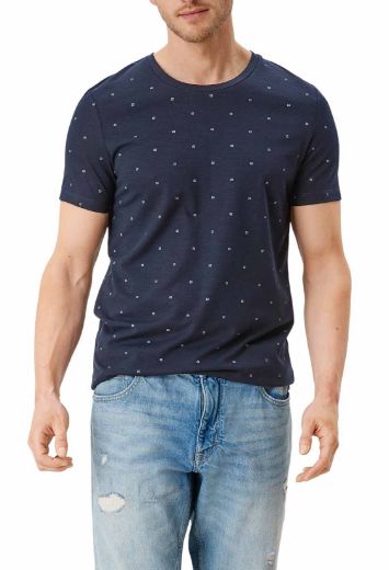 Picture of s.Oliver Tall T-Shirt with Allover Print