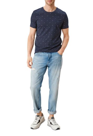 Picture of s.Oliver Tall T-Shirt with Allover Print