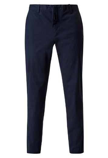 Image de Tall Pantalon Chino Cordon de Serrage Longueur 36, bleu marine