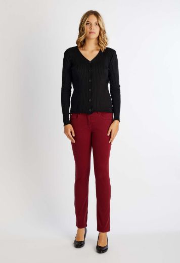 Picture of Twigy Sensational Skinny Fit Pants L34 inches, carmin red