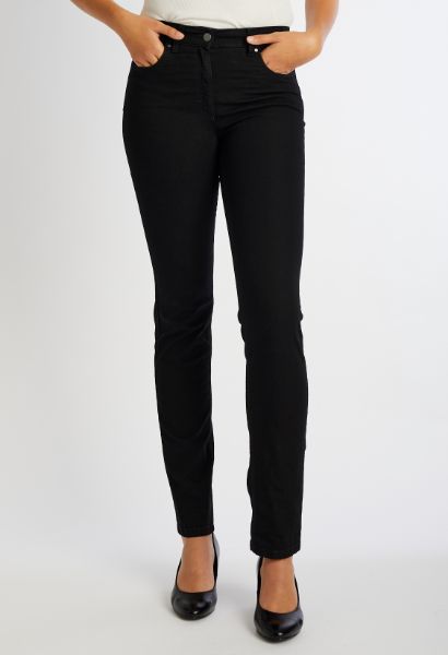 Zeige Details für Cora 5-Pocket Jeans Slim Fit mit Comfort-Taille L34 Inch, black Bild von Cora 5-Pocket Jeans Slim Fit mit Comfort-Taille L34 Inch, black