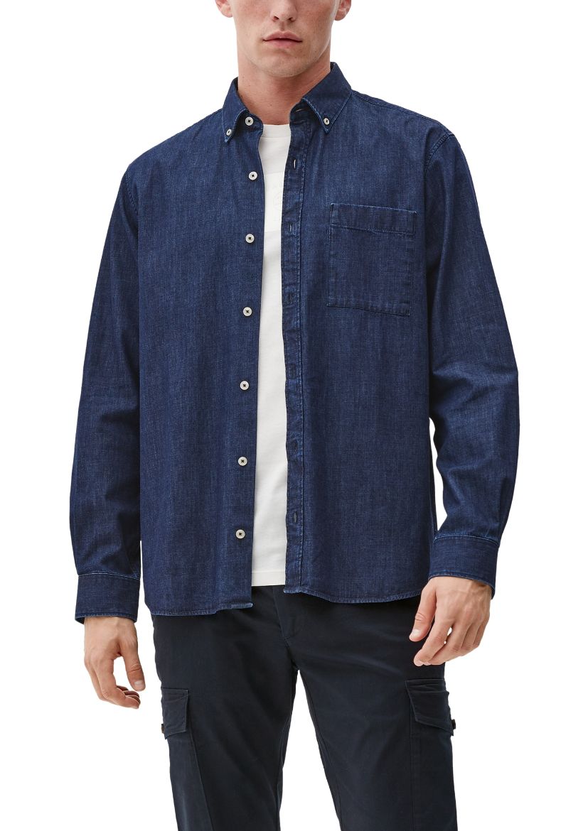 Picture of s.Oliver Tall Light Denim Shirt, dark blue