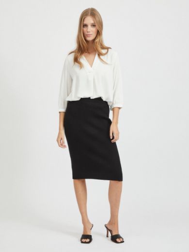 Image de VILA Vero Moda Tall Ril Jupe en Maille, noir