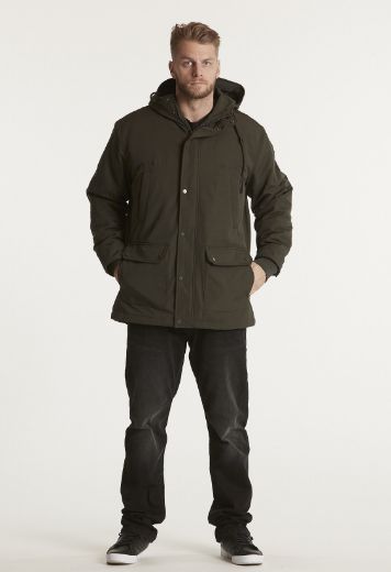 Picture of Hooded Winter Parka, black olive