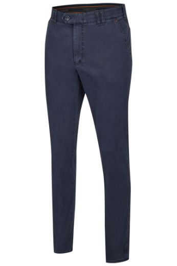 Picture of Garvey Chino Trousers L36 Inch, navy blue