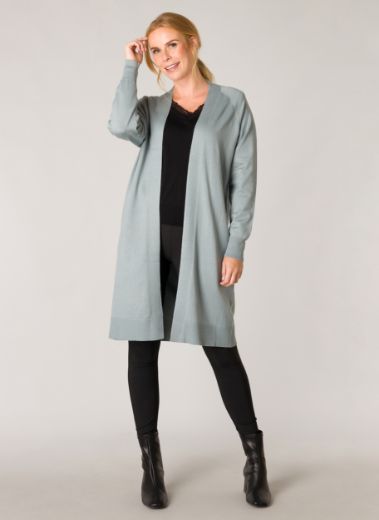 Picture of Open Fine Knit Coat, teal