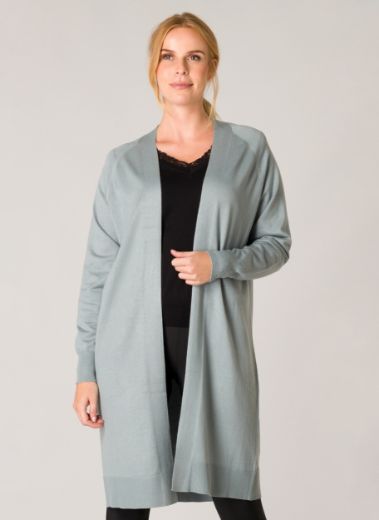 Picture of Open Fine Knit Coat, teal