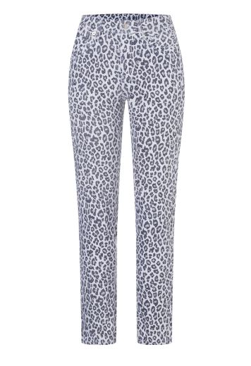 Picture of MAC Melanie Trousers L36 Inch, vintage grey leopard