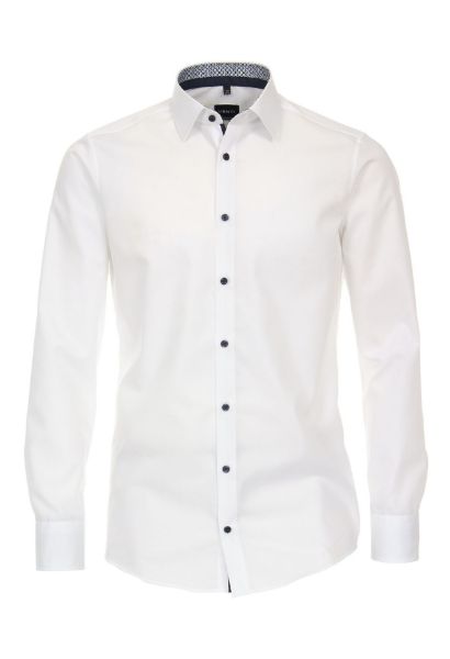Zeige Details für Modern Fit Langarm Hemd 72 cm Ärmellänge, weiss Bild von Modern Fit Langarm Hemd 72 cm Ärmellänge, weiss