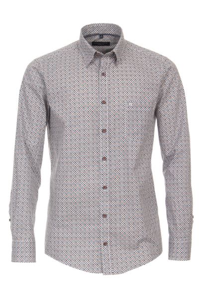 Show details for Casual Fit Long Sleeve Shirt 72 cm Sleeve Length, minimal print orange blue Picture of Casual Fit Long Sleeve Shirt 72 cm Sleeve Length, minimal print orange blue