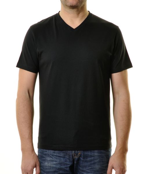 Zeige Details für Doppelpack Basic T-Shirt V-Ausschnitt Bild von Doppelpack Basic T-Shirt V-Ausschnitt