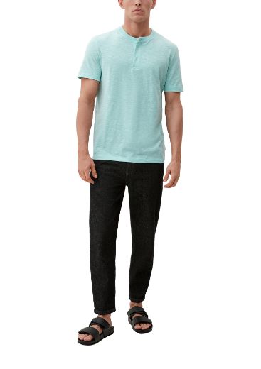 Picture of s.Oliver Tall T-Shirt with Henley Neckline
