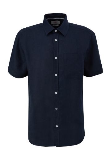Picture of s.Oliver Tall Linen Short Sleeve Shirt