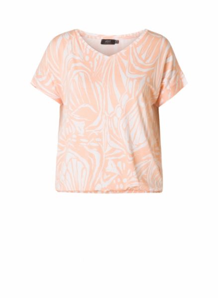 Zeige Details für T-Shirt mit Print und Raffung Bild von T-Shirt mit Print und Raffung