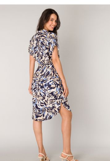 Picture of Shirt Dress with Print and Belt