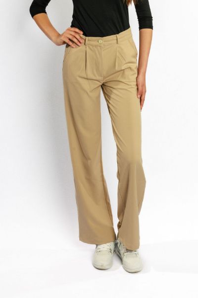 Show details for Chino Trousers Wide Leg, light beige Picture of Chino Trousers Wide Leg, light beige