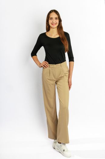 Picture of Chino Trousers Wide Leg, light beige