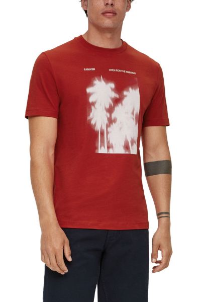 Show details for s.Oliver Tall T-Shirt with Henley Neckline Picture of s.Oliver Tall T-Shirt with Henley Neckline