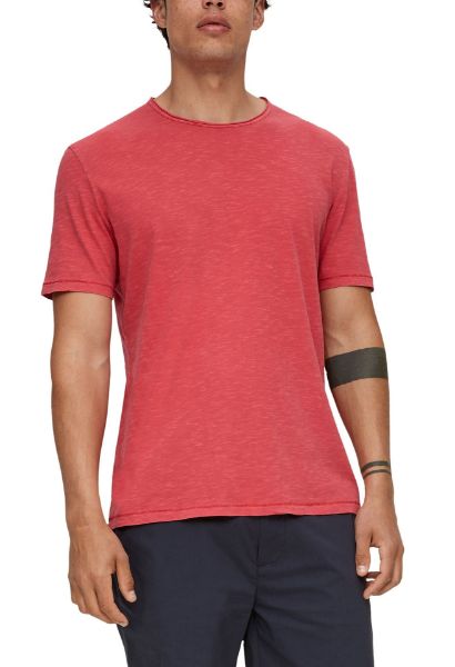 Show details for s.Oliver Tall Round Neck T-Shirt Garment Dyed Picture of s.Oliver Tall Round Neck T-Shirt Garment Dyed