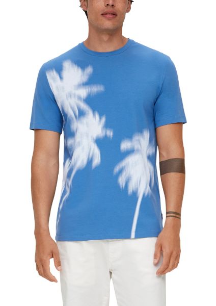 Show details for s.Oliver Tall T-Shirt with Graphic Print Palms Picture of s.Oliver Tall T-Shirt with Graphic Print Palms
