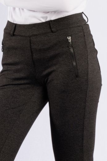 Image de Tall Pamela Jersey Pantalon à enfiler L38 pouce, noir gris minimalprint