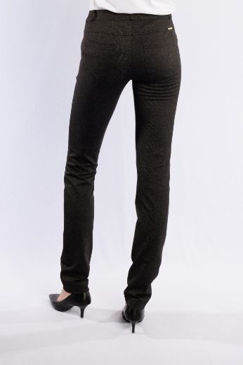 Picture of Tall Pamela Jersey Slip-on Trousers L38 Inch, Black Grey Minimalprint