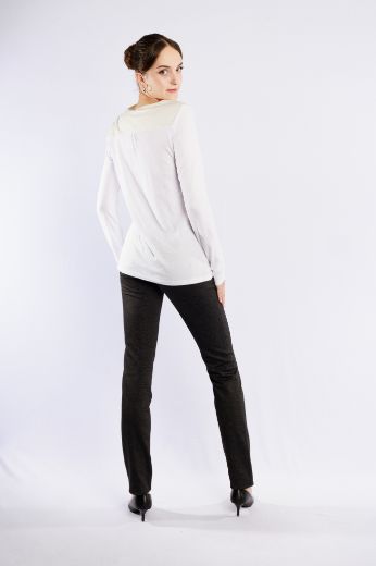 Image de Tall Pamela Jersey Pantalon à enfiler L38 pouce, noir gris minimalprint