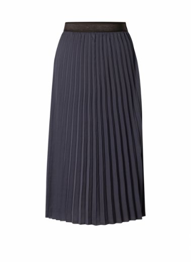 Picture of Midi Pleated Skirt, midnight blue