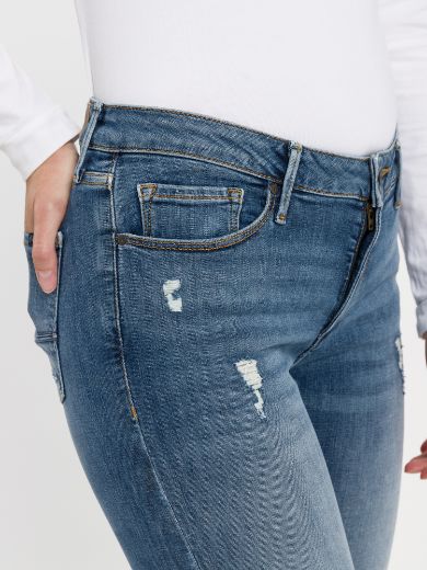 Image de Tall Cross Jeans Alan Skinny Fit L36 Inch, bleu fumé vieilli