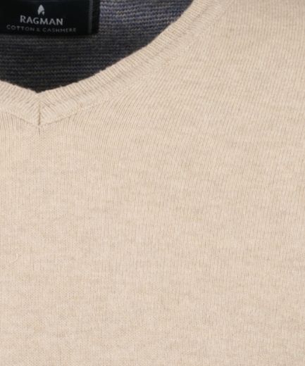 Picture of Tall Men V-Neck Cotton Cashmere Sweater